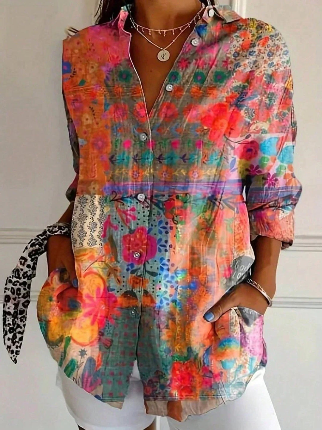 Ella™ – Lett bluse med knapper foran