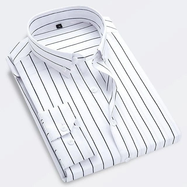 Simon™ – Knappefront Stripete Skjorte