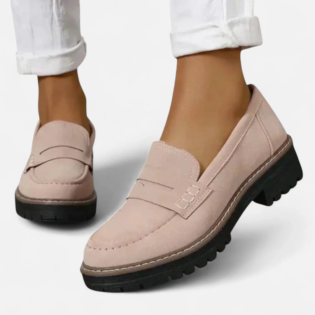 Emilia™ – Polstrede Chunky Platå Penny Loafers