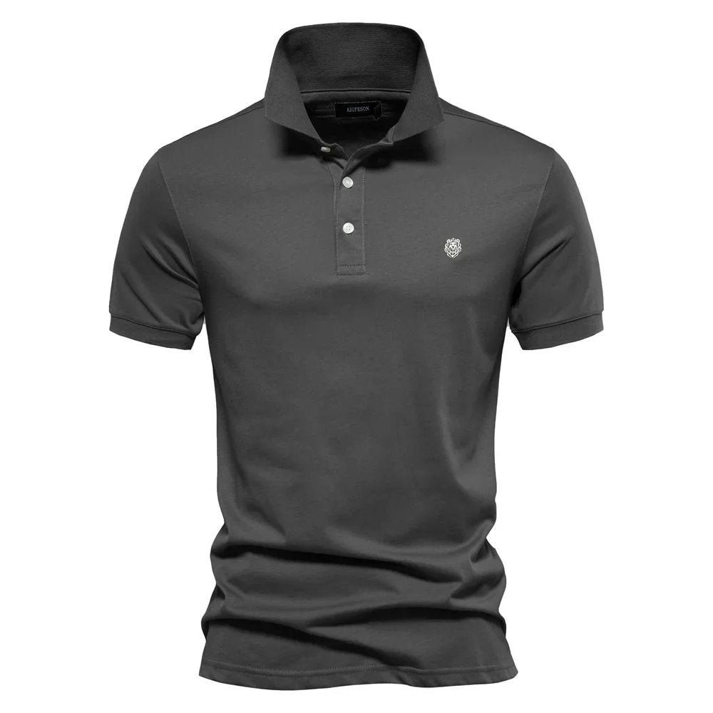 Kjell™ – Premium Brodert Polo med Korte Ermer