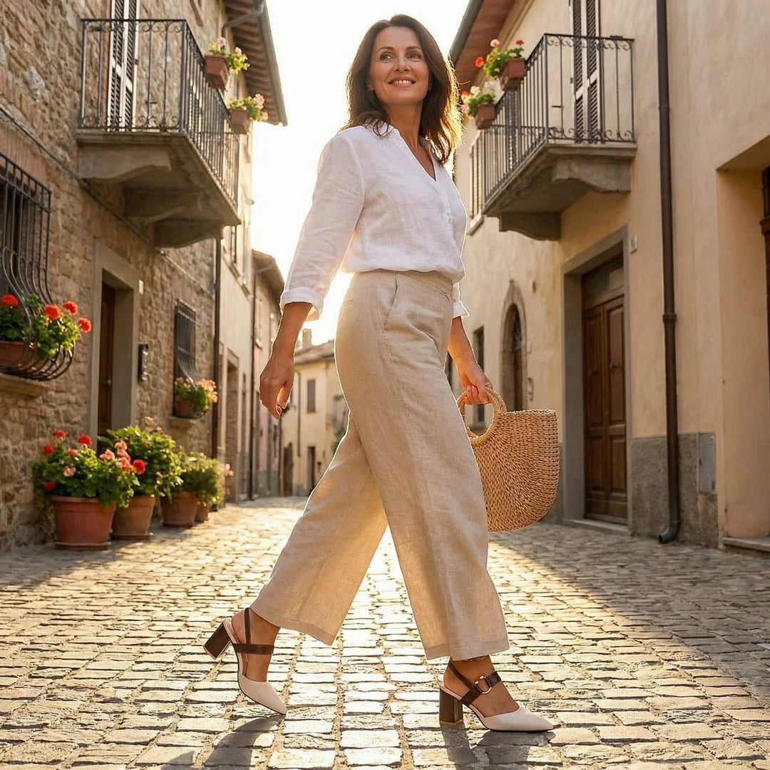 Anette™ – Heldekkende Roma Collection Hæl Sandaler