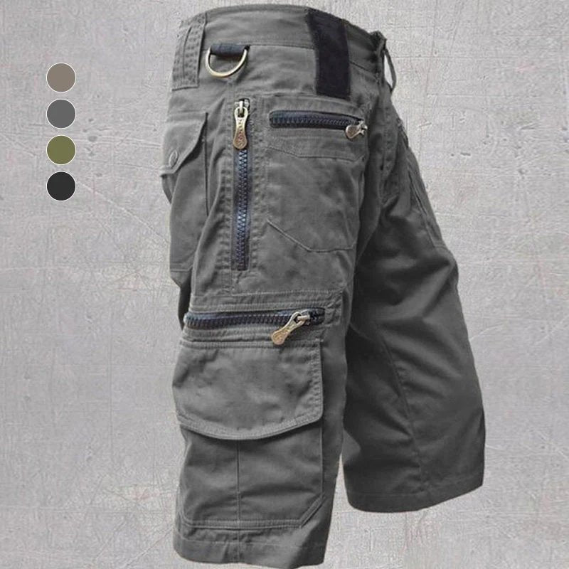 William™ – Multi Pocket Cargo Shorts med Justerbar Passform