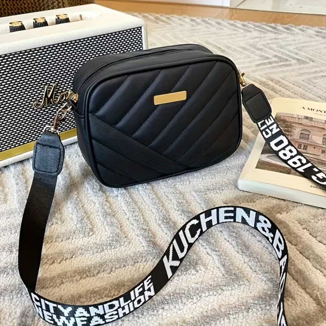 Anniken™ – Kviltet Crossbody Kamera Veske med Justerbar Rem