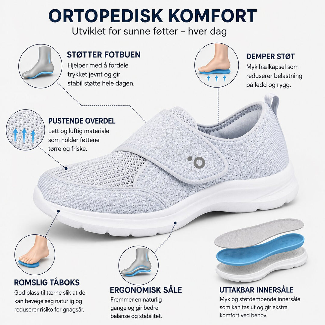 ComfortFit™ – Ortopediske Komfort Mesh Sneakers