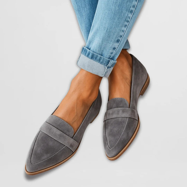 Benedikte™ – Myke Suede Ortopediske Slip-On Loafers