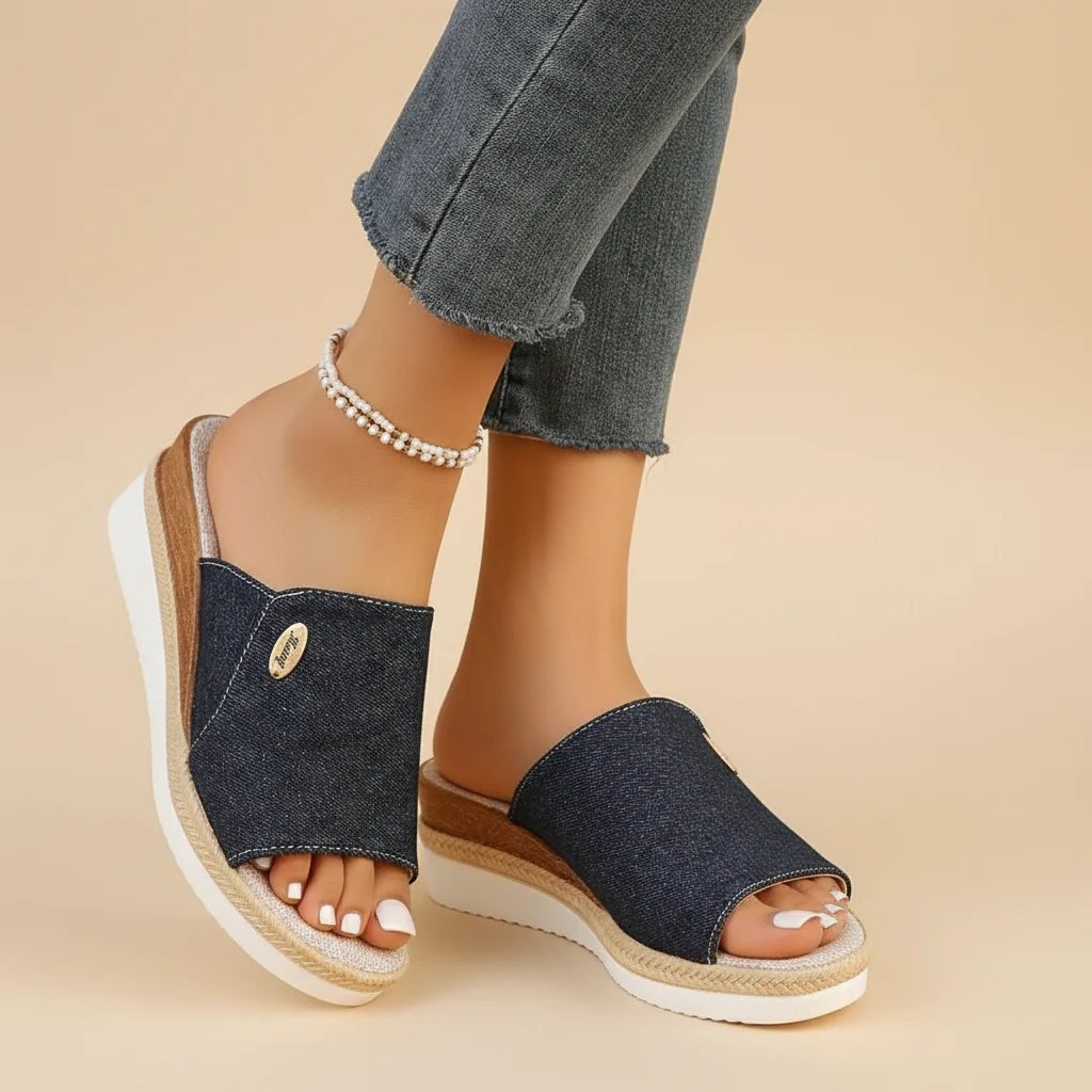 Constance™ – Ergonomiske Plattforms Espadrillosandaler