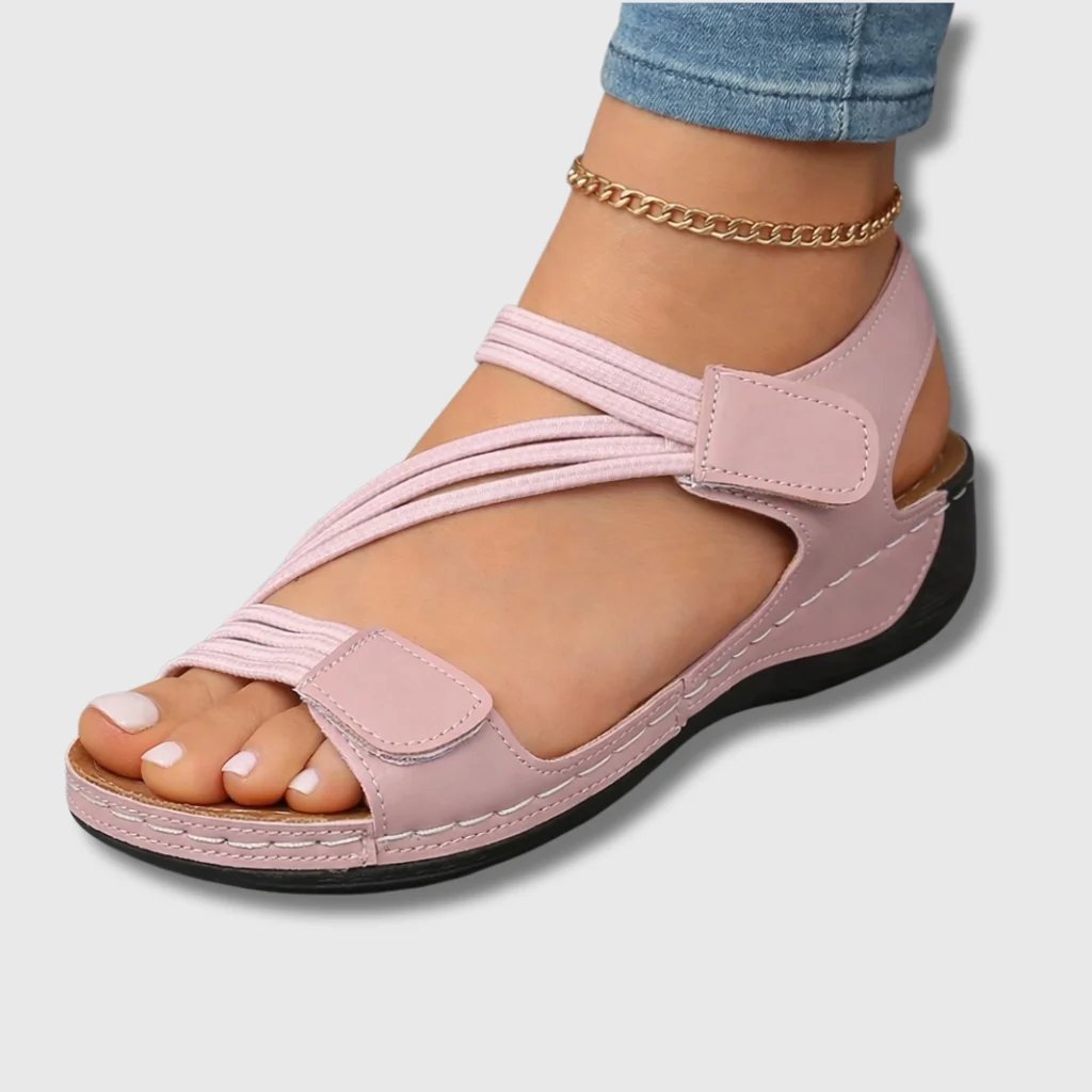 Nina™ – Ortopediske komfort kile-sandaler