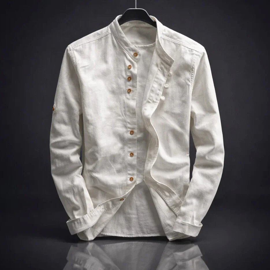 Benjamin™ – Distinktiv Ståkrage Knappeopp Shirt