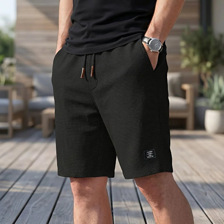 Oskar™ – Vaffelstrikkede Drawstring Sommerbukser