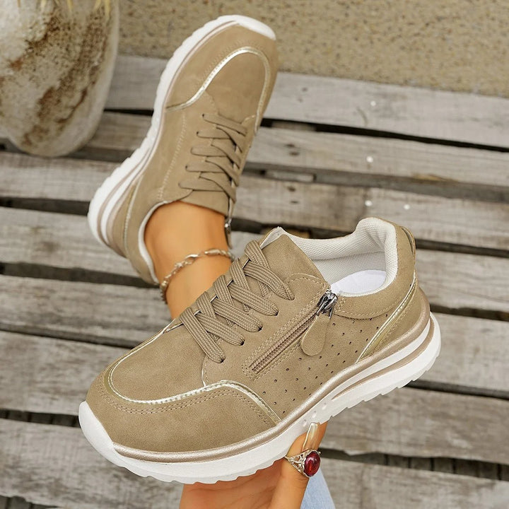 Renate™ – Kiropraktiske Side-glidelås Plattformsneakers