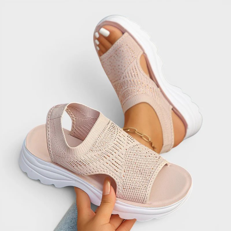 Jorunn™ – Ortopediske Komfort Plattform Sandaler