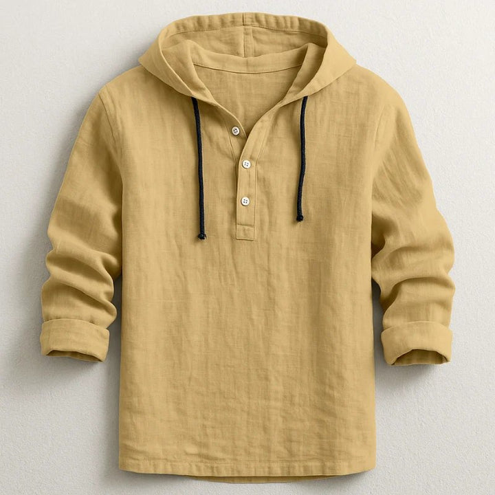 Jesper™ – Avslappet Hette-Henley Skjorte