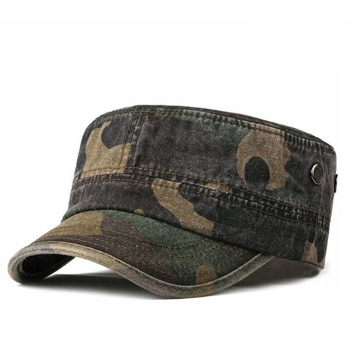Frøydis™ – Kamuflasje Militærstil Flat Top Caps