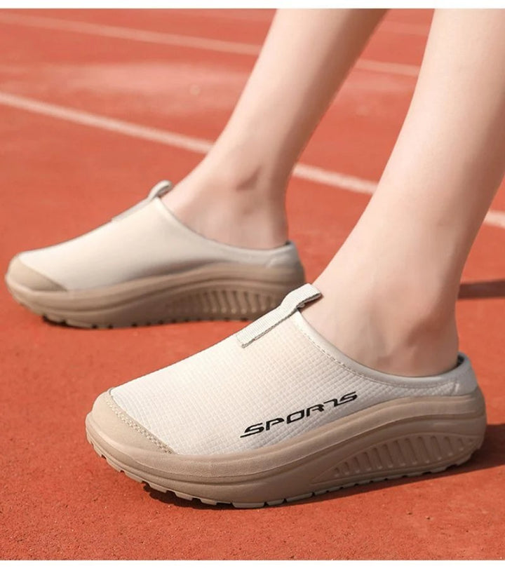 Eline™ – Polstrede Slip-On Plattform Sandaler