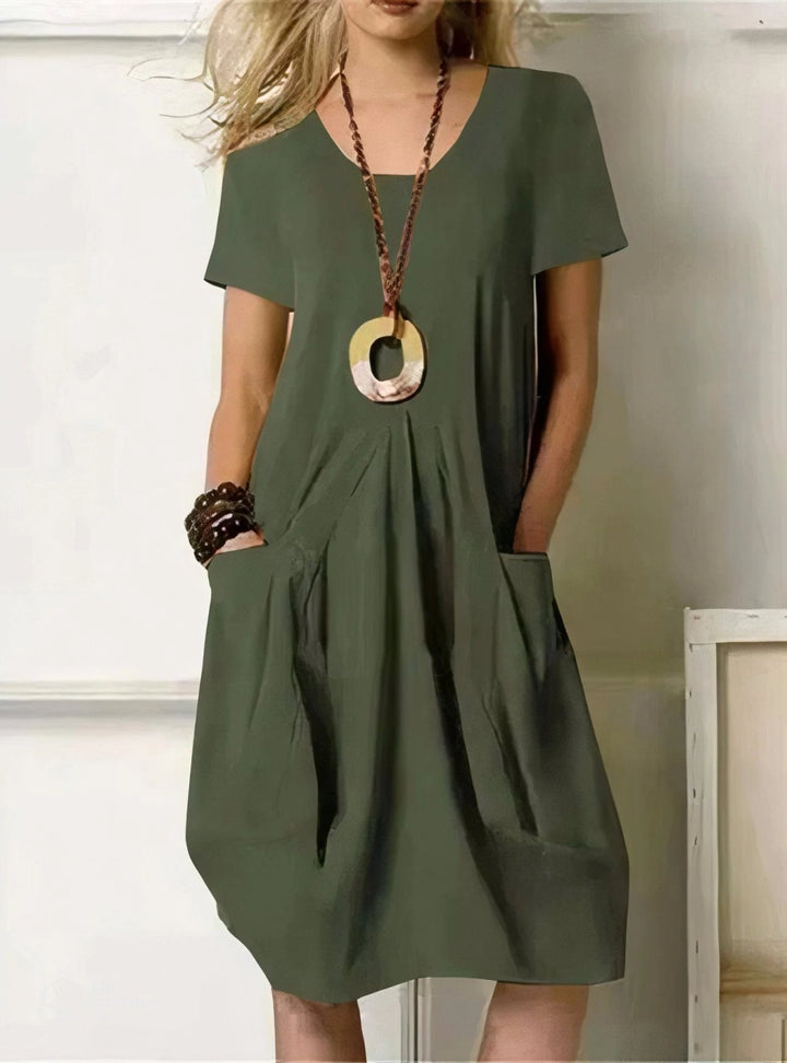 Nora™ – Flytende Midi Drappedress