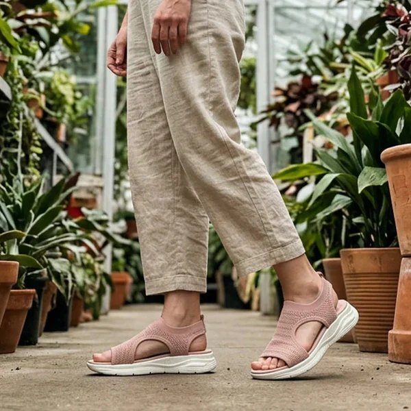 Leah™ – Pustende Sandaler med Åpen Tå for Maksimal Komfort