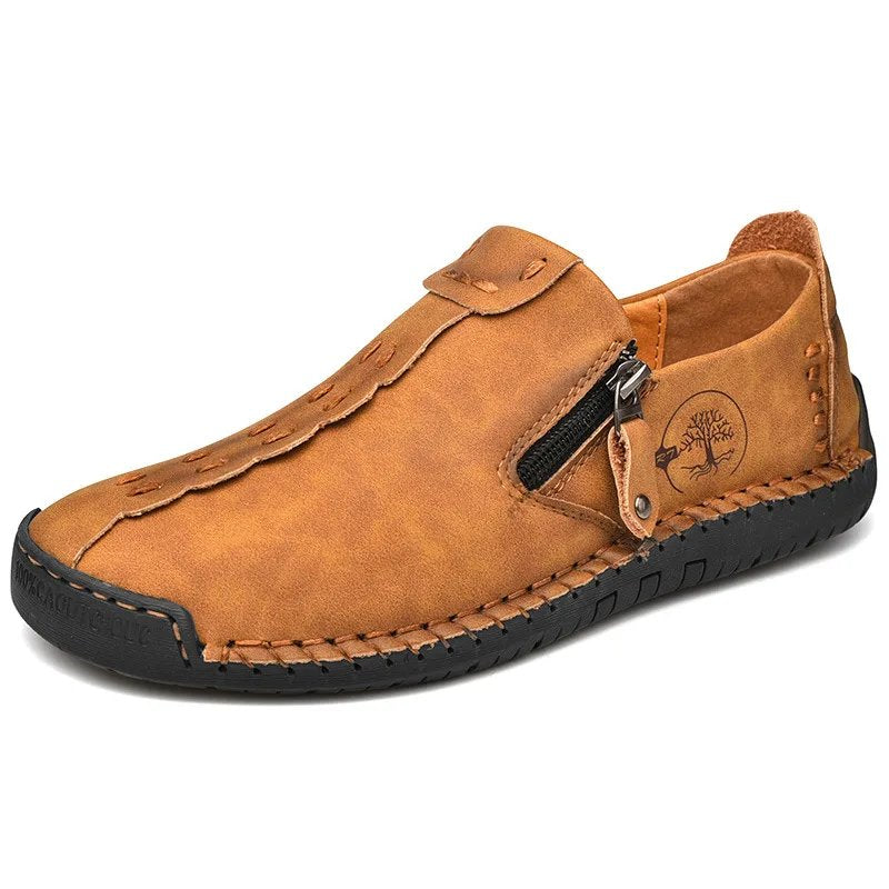 Tor™ – Håndsydd Slip-On Loafers med Sidelukking