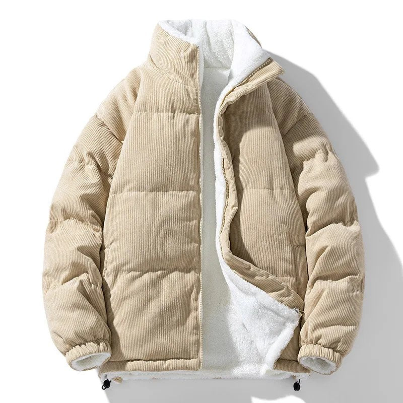 Noah™ – Fleece-Fôret Ribbete Puffjakke