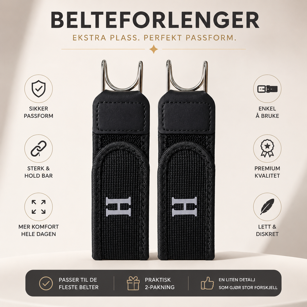 ClipBelt™ – Usynlig Spenne Stretch Belte Forlenger