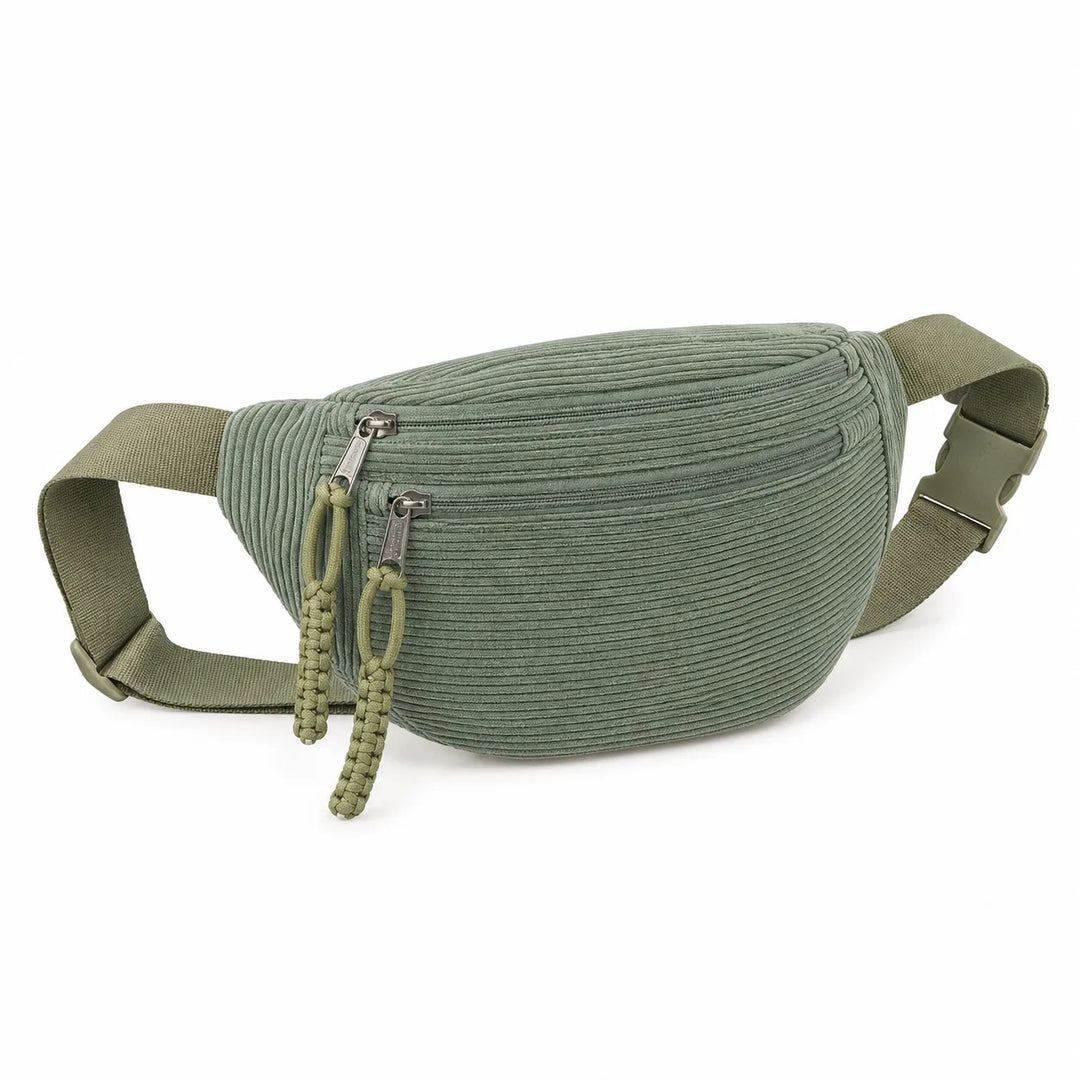 Sunniva™ – Ribbete Justerbar Crossbody Belteveske