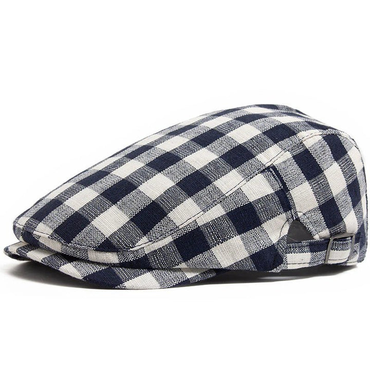 Birk™ – Justerbar Vichy Rutet Flat Cap