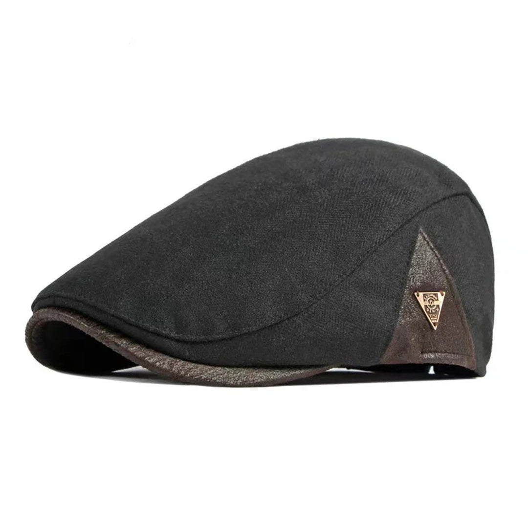 Johan™ – Strukturert Panel Flat Cap med Kontrasterende Detaljer