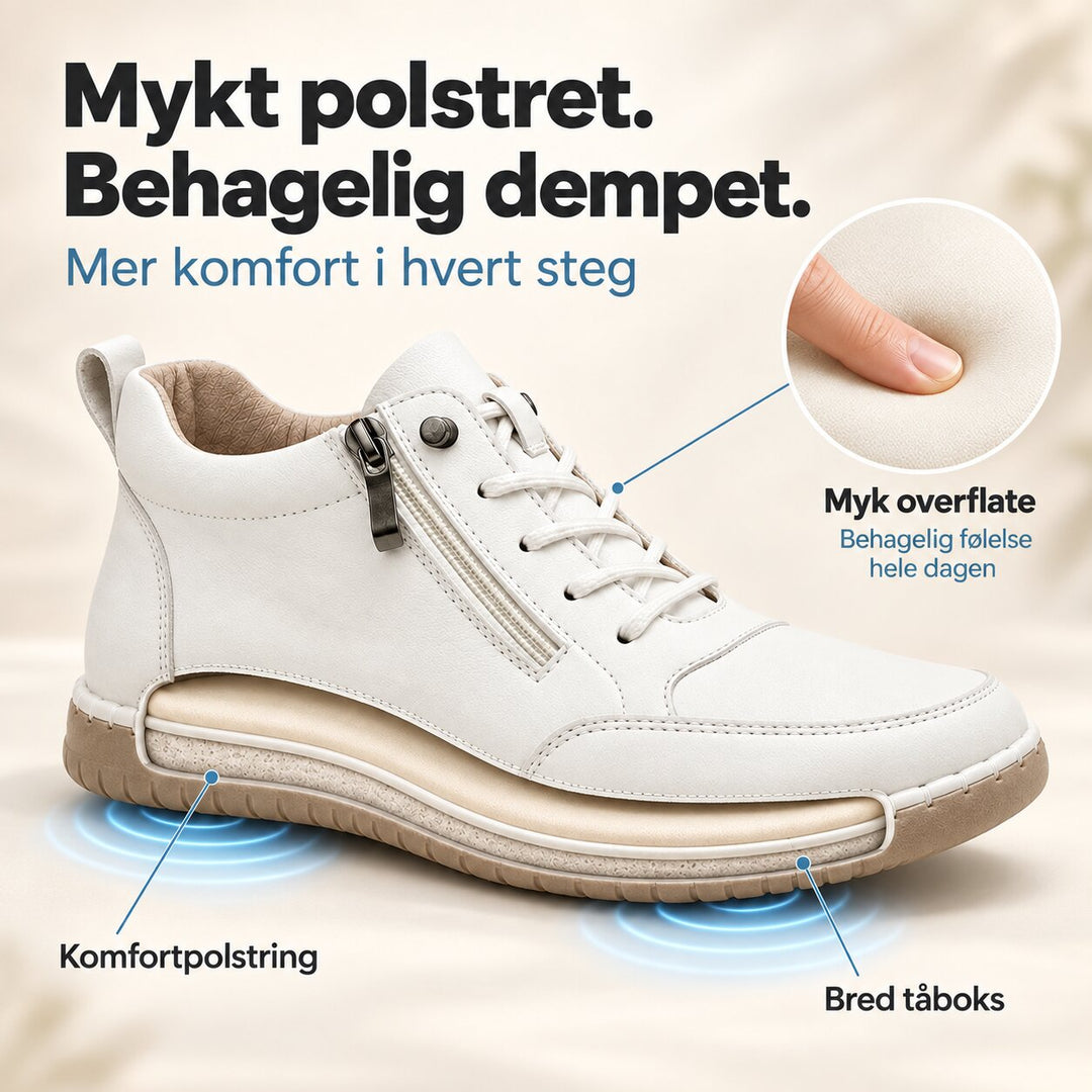 OrthoFit™ – Ergonomiske Polstrede Sneakers med Sideglidelås