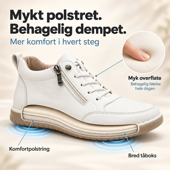 OrthoFit™ – Ergonomiske Polstrede Sneakers med Sideglidelås
