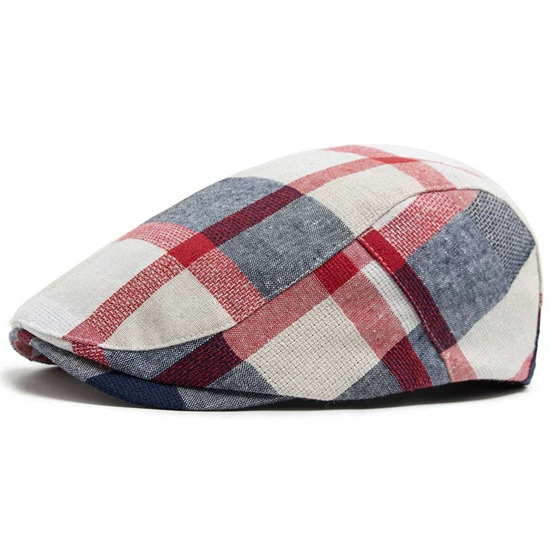 Torstein™ – Strukturet Vevd Rutet Flat Caps