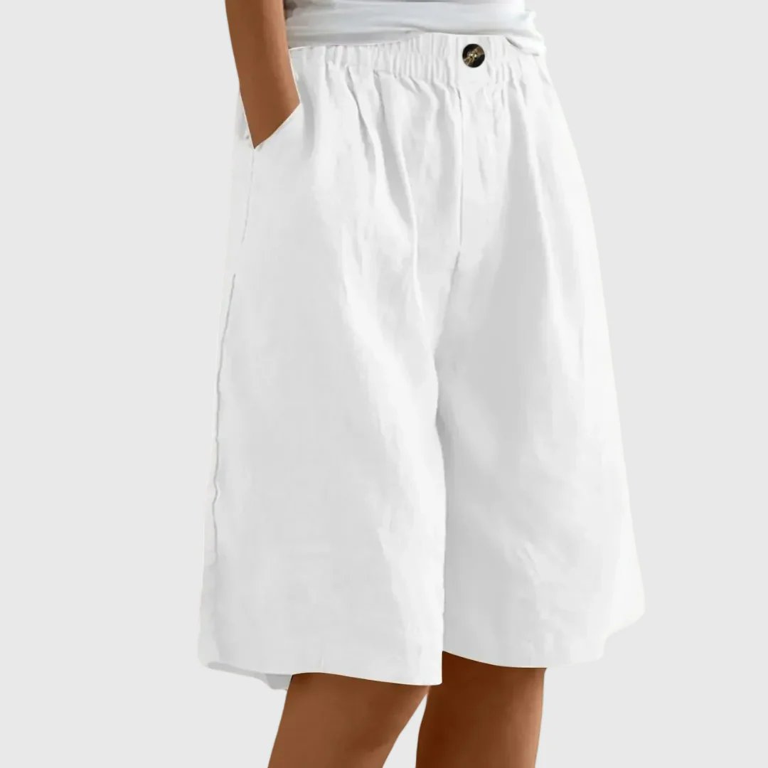 Kaisa™ – Vidbente shorts med elastisk liv.