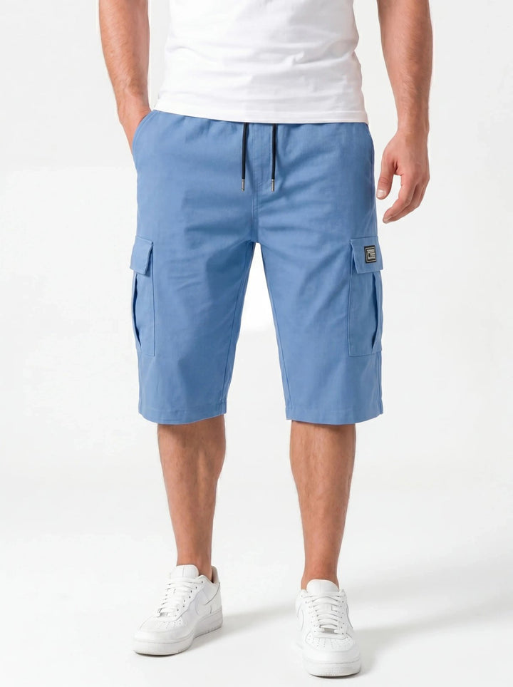 Delilah™ – Drawstring Cargo Pocket Knee Length Shorts