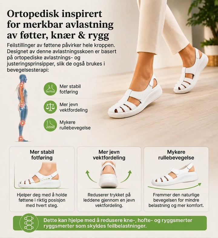 OrthoVita™ – Antiskli Polstret Sandaler med Lukket Tå
