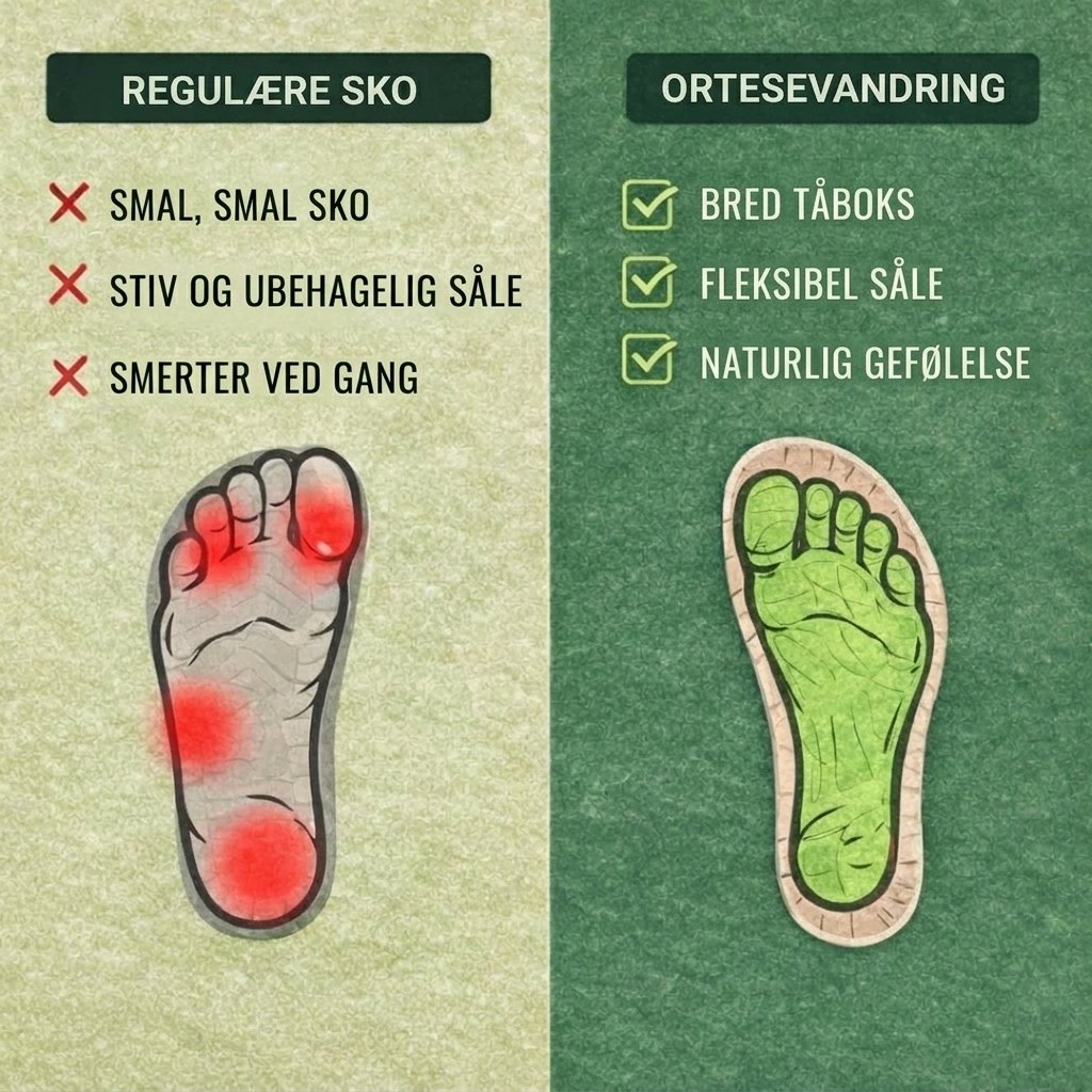 OrthoTrekker™ – | Antiskli Ergonomiske Tur- og Fottur Sko