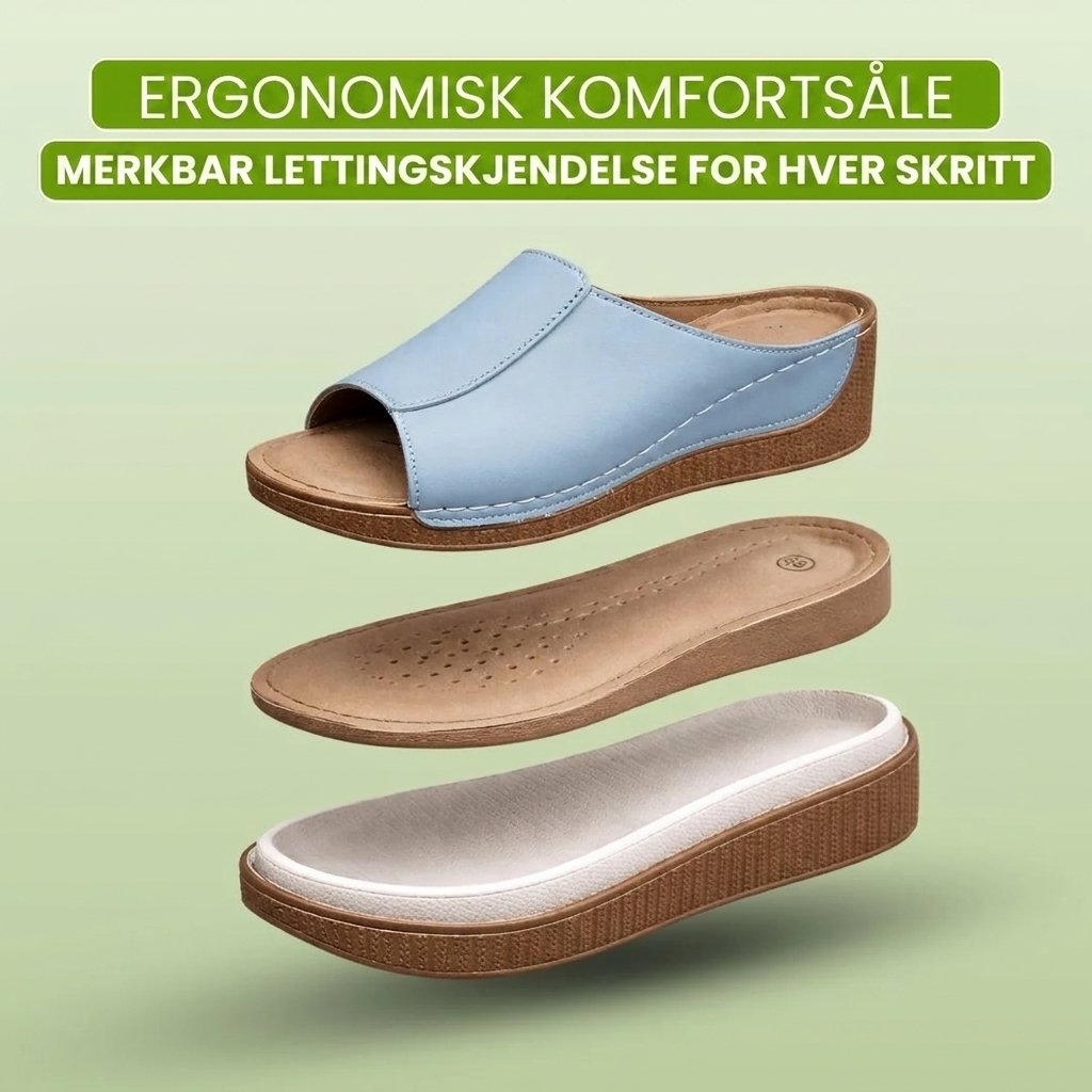 Velora™ – Ortopediske Komfort Kilehæl Sandaler
