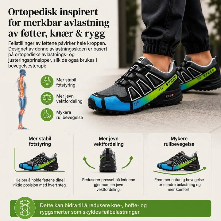 OrthoTrekker™ – | Antiskli Ergonomiske Tur- og Fottur Sko