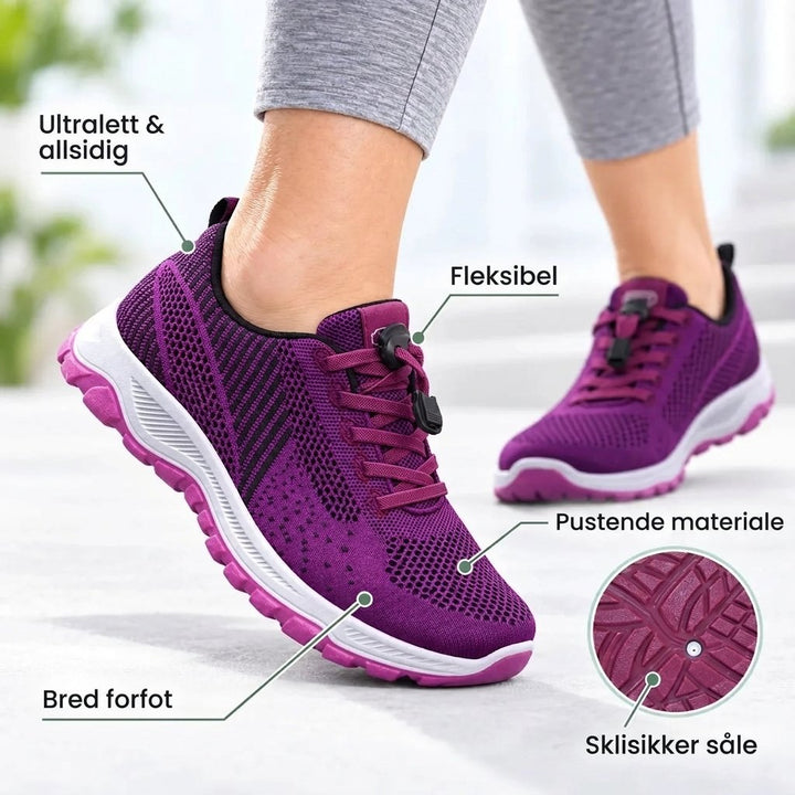 Solara™ – Ortopediske Antiskli Bred Passform Sneakers