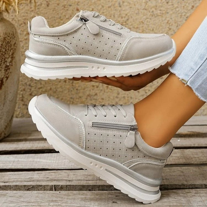 Renate™ – Kiropraktiske Side-glidelås Plattformsneakers