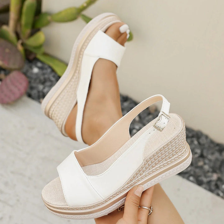 Olga™ – Ankelstropp Plattform Espadrille Sandaler