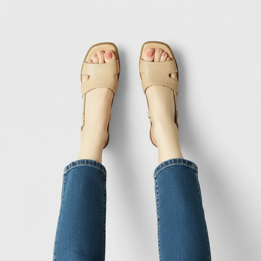 Christina™ – Ortopediske Hælhøye Sandaler med Åpen Tå