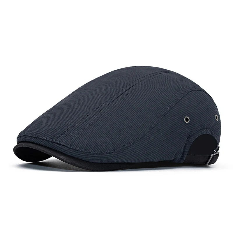 Rikke™ – Justerbar Stripete Flat Cap