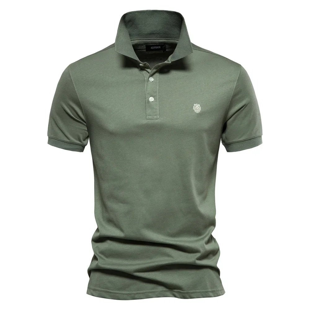 Kjell™ – Premium Brodert Polo med Korte Ermer