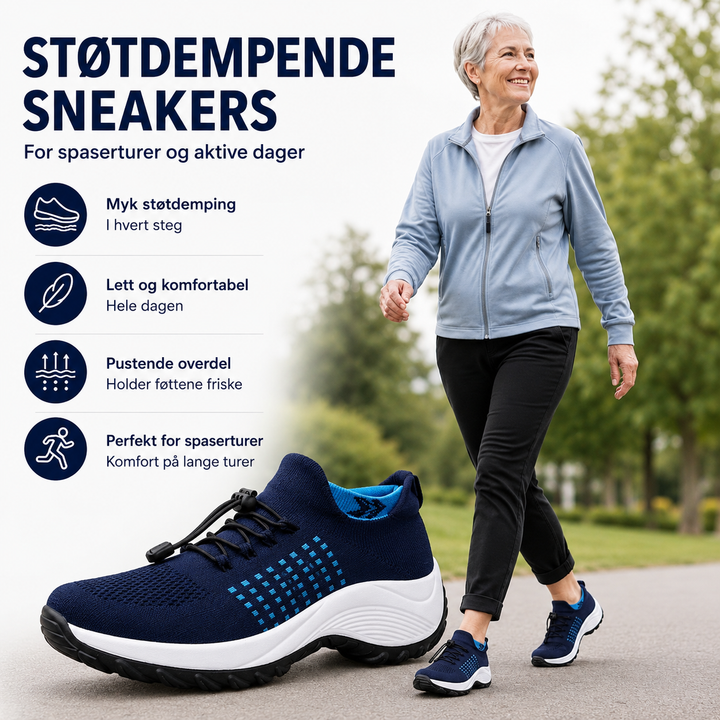ErgoLite™ – Polstrede Slip-On Gåesko