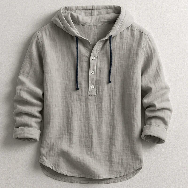 Jesper™ – Avslappet Hette-Henley Skjorte