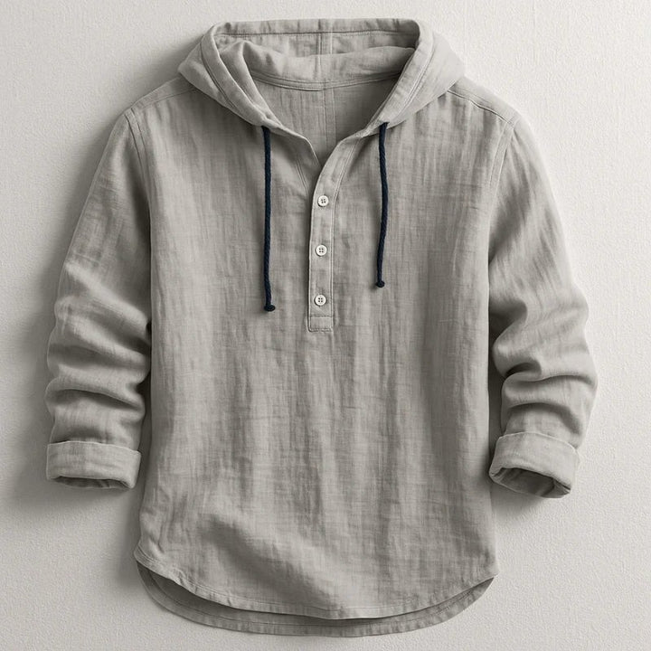 Jesper™ – Avslappet Hette-Henley Skjorte