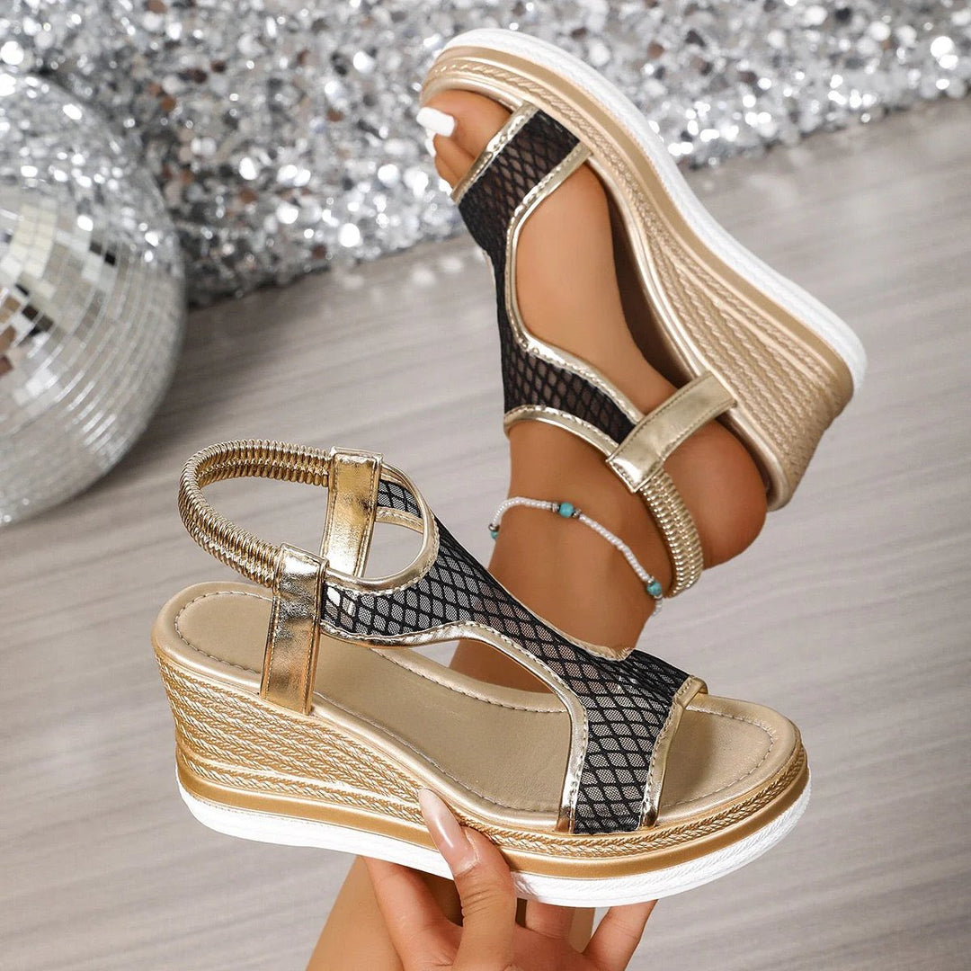 Edith™ – Pustende Mesh Hælkiler Sandaler
