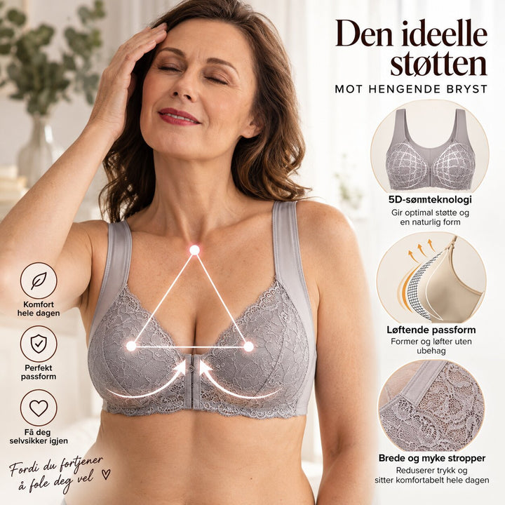 BraLift™ – Frontlukket blondetrådløs støtte-BH
