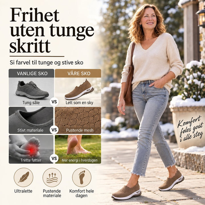 Karina™ – Pustende Slip-On Komfort Sneakers