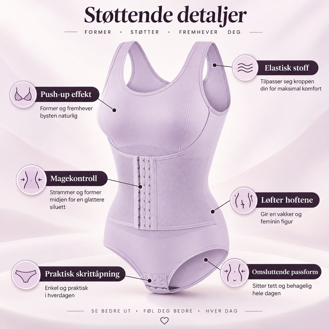 Curve™ – Formende bodysuit med midjestøtteband