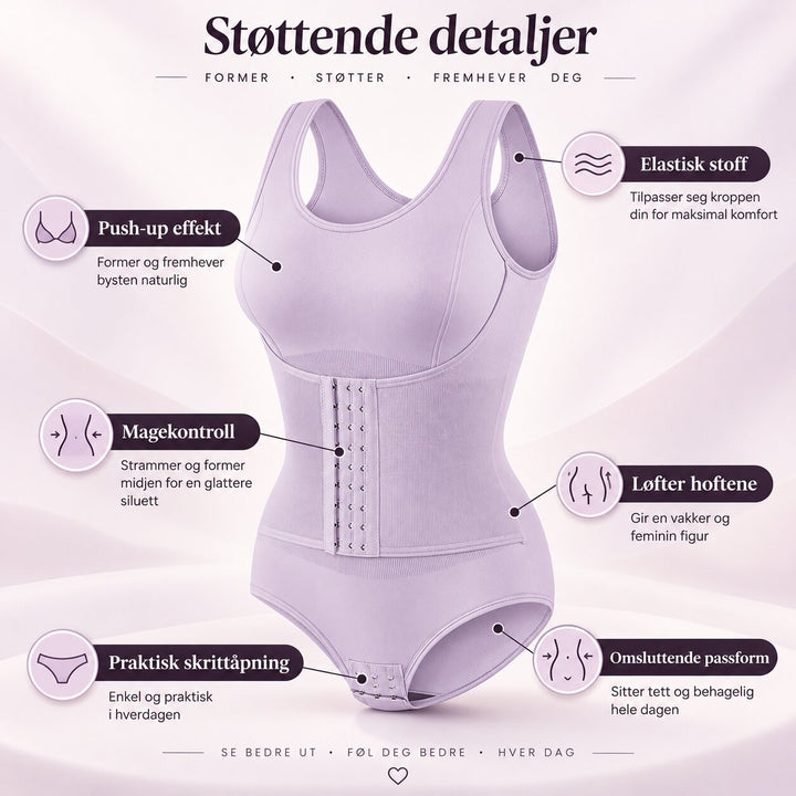 Curve™ – Formende bodysuit med midjestøtteband
