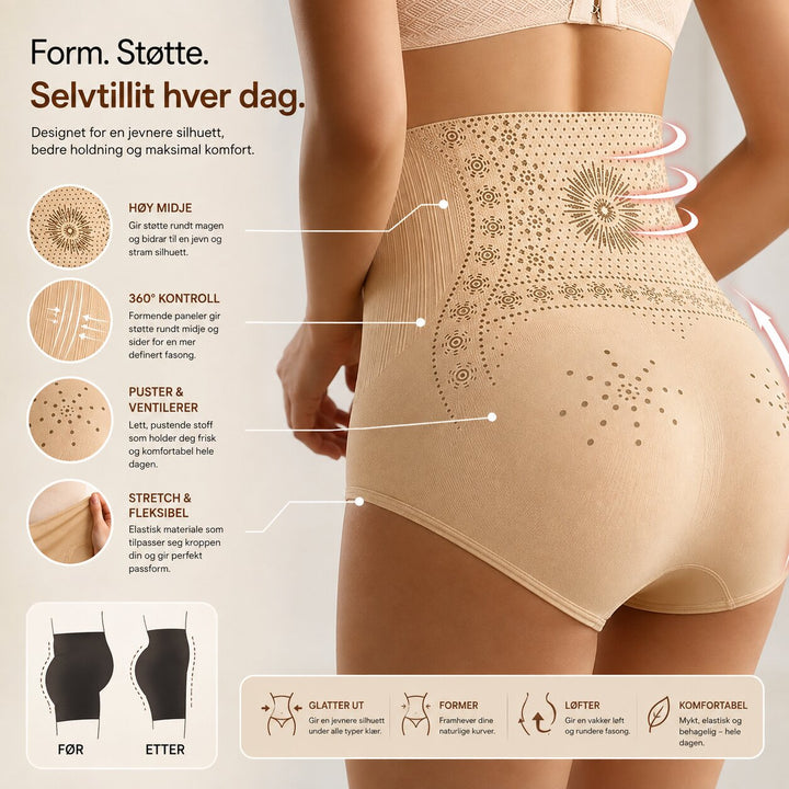 ShapeFit™ – Høyt liv shaping slankende truser (5+5 GRATIS)